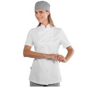 ISACCO Giacca LADY CHEF Mezza Manica Donna in 100% Cotone