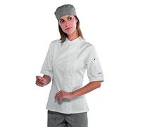 Isacco Giacca Lady Snaps - Isacco Bianco, Bianco, S, 100% Cotone, Mezza Manica
