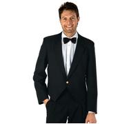 ISACCO Giacca SPENCER Unisex in 100% Poliestere (Nero)