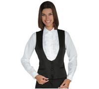 ISACCO Gilet da Lavoro LAS VEGAS Donna in 100% Poliestere (Nero)