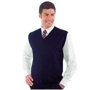 ISACCO Gilet Unisex in Misto Lana (Blu)