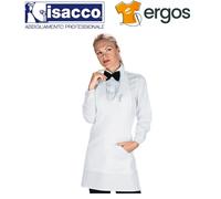 Isacco GREMBIULE BISTRO Corto Bianco Bar Sommelier Sala Cameriere Tasche Pub