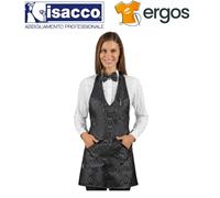 Isacco GREMBIULE BISTRO Corto Damasco Bar Sommelier Sala Cameriere Tasche Pub