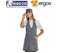 Isacco GREMBIULE BISTRO Grigio Barista Cuoco Sala Cucina Cameriere Ristorazione