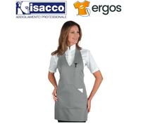 Isacco GREMBIULE BISTRO Grigio Barista Sommelier Sala Cameriere Tasche Pub
