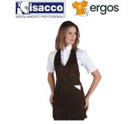 Isacco GREMBIULE BISTRO Marrone Bar Gelateria Sala Cameriere Tasche Pasticceria