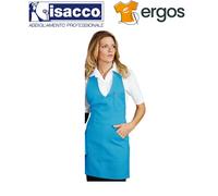 Isacco GREMBIULE BISTRO Turchese Barista Cuoco Pasticceria Cameriere Tasche Pub