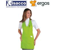 Isacco GREMBIULE BISTRO Verde Barista Cuoco Ristorante Cameriere Tasche Pub Chef