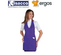 Isacco GREMBIULE BISTRO Viola Barista Cuoco Pasticceria Cameriere Tasche Pub
