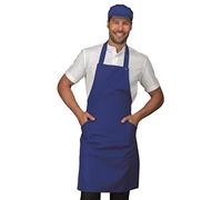 Isacco Grembiule blu cina con pettorina regolabile unisex 100% poliestere