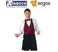 Isacco GREMBIULE GARCON Bicolore Unisex Barista Cameriere Pub Cucina Sala Cuoco