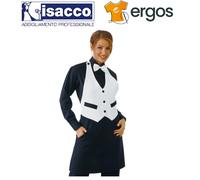 Isacco GREMBIULE GARCON Bicolore Unisex Barista Cameriere Sala Pub Cucina Tasche