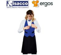 Isacco GREMBIULE GARCON Bicolore Unisex Barista Cameriere Sommelier Pub Cucina