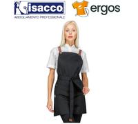 Isacco GREMBIULE MEXICO SHORT Nero Sommelier Catering Enoteca Allacciato Bar Pub