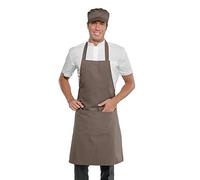 ISACCO - Grembiule Pettorina cm 70x90 senza Tasca - Colore Fango