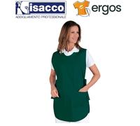 Isacco GREMBIULE PONCHO Smanicato Verde Maestra Asilo Estetista Pulizie Scuola