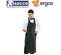 Isacco GREMBIULE SOMMELIER Antracite Unisex Bistrot Enoteca Barista Maitre Cuoco
