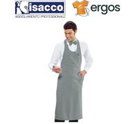 Isacco GREMBIULE SOMMELIER Grigio Unisex Bistrot Enoteca Barista Maitre Cuoco