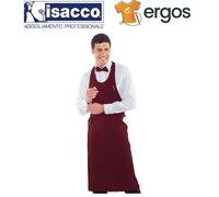 Isacco GREMBIULE SOMMELIER Rigato Bordeaux Unisex Bistrot Enoteca Barista Cuoco