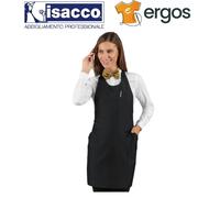 Isacco GREMBIULE SOMMELIER SHORT Unisex Nero Bistrot Enoteca Cantina Barista Pub