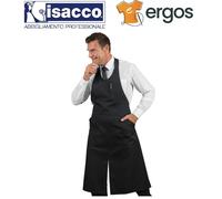 Isacco GREMBIULE SOMMELIER SPACCO Nero Unisex Bistrot Enoteca Barista Maitre Pub