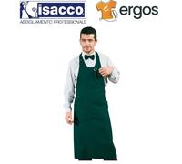 Isacco GREMBIULE SOMMELIER Verdone Unisex Bistrot Enoteca Barista Maitre Cuoco