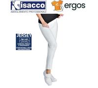 Isacco LONG LEGGINGS Bianco Elasticizzato Donna Laccio Settore Estetico Sanitari