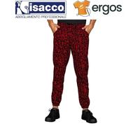 Isacco PANTAGIAFFA con Elastico Caviglie Sushi Rosso Unisex Sushiman Cucina