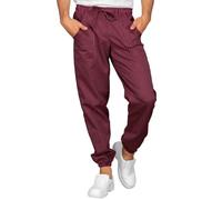 ISACCO Pantagiraffa Unisex con Elastico in 100% Cotone (Vienna Bordeaux)