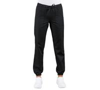 ISACCO Pantagiraffa Unisex con Elastico in 100% Poliestere Impermeabile (Nero)