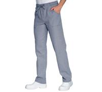 ISACCO Pantalaccio Unisex in 100% Cotone (Pied De Poule Blu)