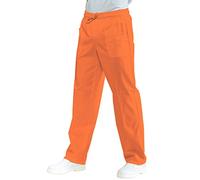 Isacco Pantalone con elastico Arancio, Arancio, L, 65% Poliestere 35% Cotone, 125 gr/m²