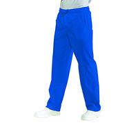 Isacco Pantalone con elastico Azzurro Ospedale, Azzurro Ospedale, L, 100% Cotone, 185 gr/m²