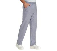 Isacco Pantalone con elastico Pied de Poule, Pied de Poule, L, 65% Poliestere 35% Cotone, 125 gr/m²