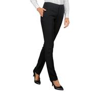 ISACCO Pantalone Donna CAPRI in Poliestere Elasticizzato (Nero)