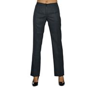 ISACCO Pantalone Donna TRENDY in Misto Lana Poliestere (Antracite)