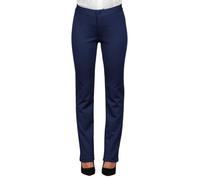 ISACCO Pantalone Donna TRENDY in Poliestere Elasticizzato (Blu)