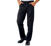 ISACCO Pantalone Unisex con Elastico in 100% Poliestere Bohème (Nero)