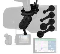 iSaddle CH369 Garmin GPS Supporto per specchietto da auto per bicicletta, moto, manubrio, con attacco a sfera da 17 mm, per tutti i navigatori GPS Garmin Nuvi