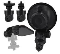 iSaddle Supporto a ventosa per parabrezza con filettatura da 1/4" e 1/8" e treppiede adesivo per GoPro CHORTAU OldShark NIUTA Boogiio ORSKEY Abask Dash Cam Sport Camera (giunto a vite M4 da 1/4")