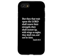 Isaia 40:31 Montare con le ali mentre le aquile versetto della Bibbia pregano Custodia per iPhone SE (2020) / 7/8