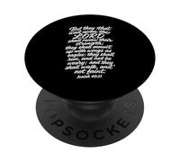 Isaia 40:31Montare con le ali come Aquile Bibbia Versi Script PopSockets PopGrip Adesivo