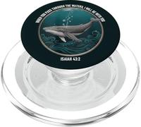 Isaia 43 2 oceano balena Fede cristiana Versetto biblico PopSockets PopGrip per MagSafe