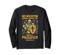 Isaia 54:17 Armatura di Dio - Nessuna arma formata contro di me Maglia a Manica