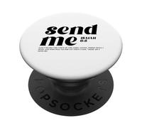 Isaia 6 8 Mandami qui sono I versetto della Bibbia Ispira cristiano PopSockets PopGrip Adesivo