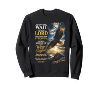 Isaiah 40:31 Wait on The Lord, Renew Strength Eagle Felpa