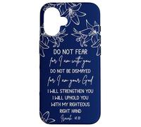 Isaiah 41:10 Christian Bible Verse Faith Quote Inspirational Custodia per iPhone 16
