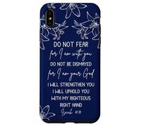 Isaiah 41:10 Christian Bible Verse Faith Quote Inspirational Custodia per iPhone XS Max