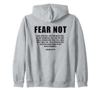 Isaiah 41:10 Fear Not Bible Promise of Protection & Blessing Felpa con Cappuccio