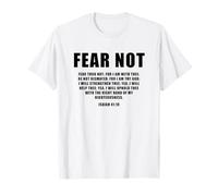 Isaiah 41:10 Fear Not Bible Promise of Protection & Blessing Maglietta